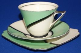 Art Deco Royal Daulton Cup Saucer Plate