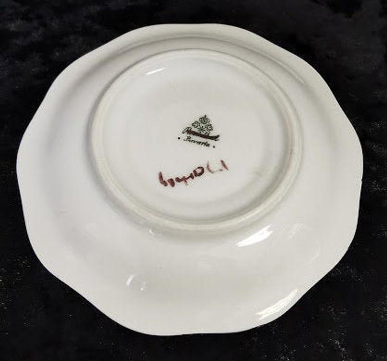 Very Pretty miniature Rosenthal Bavaria cup and saucer German Porcelain Art Deco C1929 - Image 4 of 5