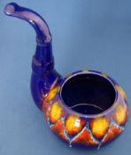 Large Novelty Funny Pottery Pipe Shaped Planter Pot Ornament from Malta 1377
