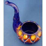 Large Novelty Funny Pottery Pipe Shaped Planter Pot Ornament from Malta 1377