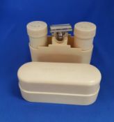 A vintage Wardonia Bakelite shaving set Grooming set Cream Bakelite