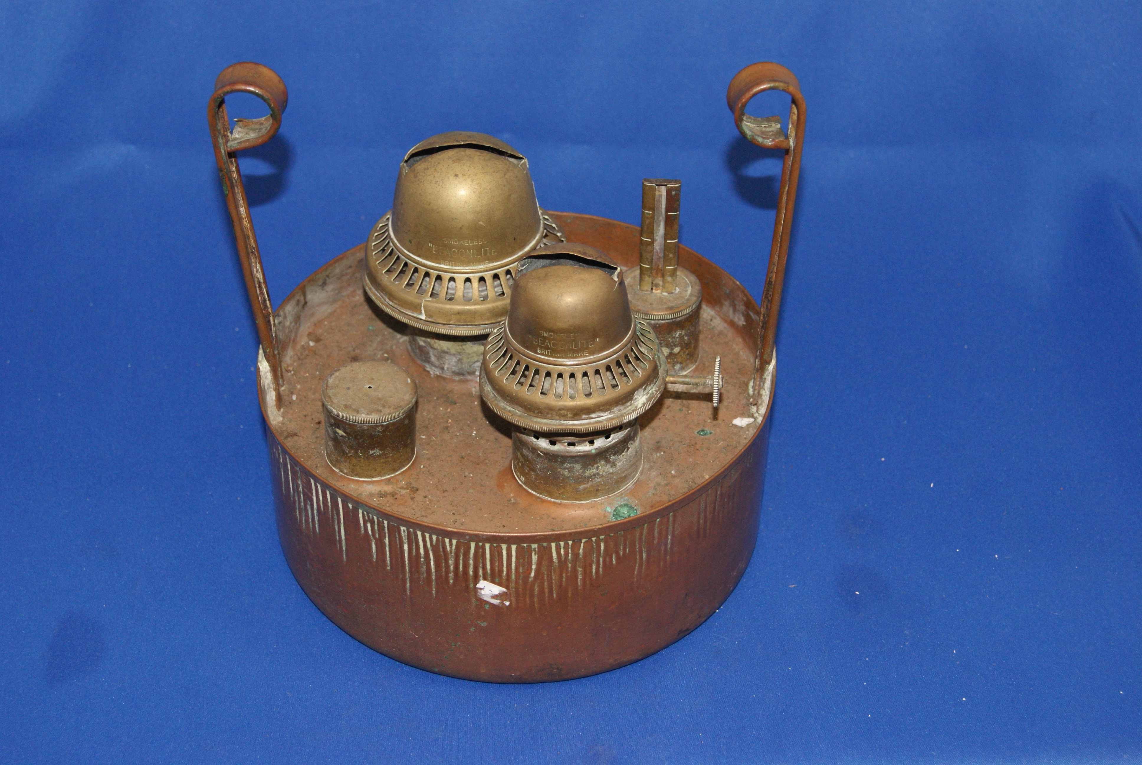 Double Burner Oil Lamp Rare