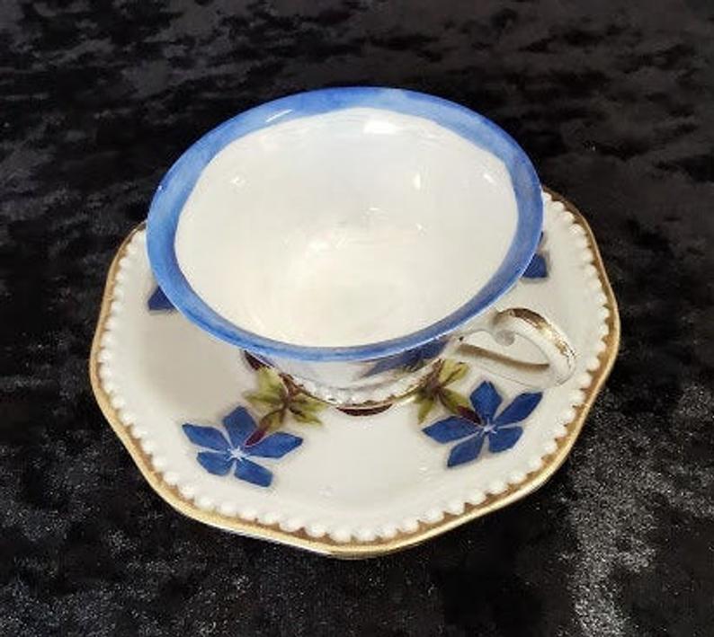 Very Pretty miniature Rosenthal Bavaria cup and saucer German Porcelain Art Deco C1929 - Image 3 of 5