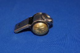 LNER Railway Guards Whistle with Brass Insignia