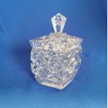 Vintage Glass Preserve Jam Pot