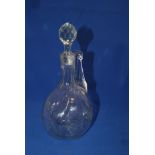 Victorian Cut Glass Claret Jug c1890