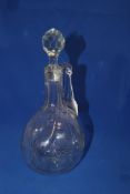 Victorian Cut Glass Claret Jug c1890