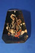 Lucite Vintage Atomic Era Abstract Seascape Sculpture Paperweight 1950s/60s