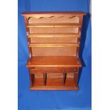 Miniature Welsh Dresser with ornaments