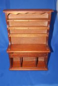 Miniature Welsh Dresser with ornaments