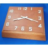 Smiths Art Deco wall clock Oak Office Board Room 1930s