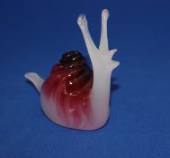 Unusual Hand Blown Glass Snail