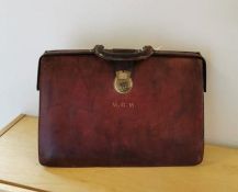 M.G.M. Brown Tan English Vintage Executives Brief Case