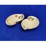 Crown Devon pin dishes embossed with Berries 1939