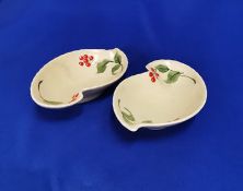 Crown Devon pin dishes embossed with Berries 1939