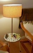 Vintage Retro Side Table With Lamp Dansette Tripod Legs Kitsch Mid Century 1950 1960 Sputnik Design