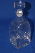 Dartington Glass Decanter with label