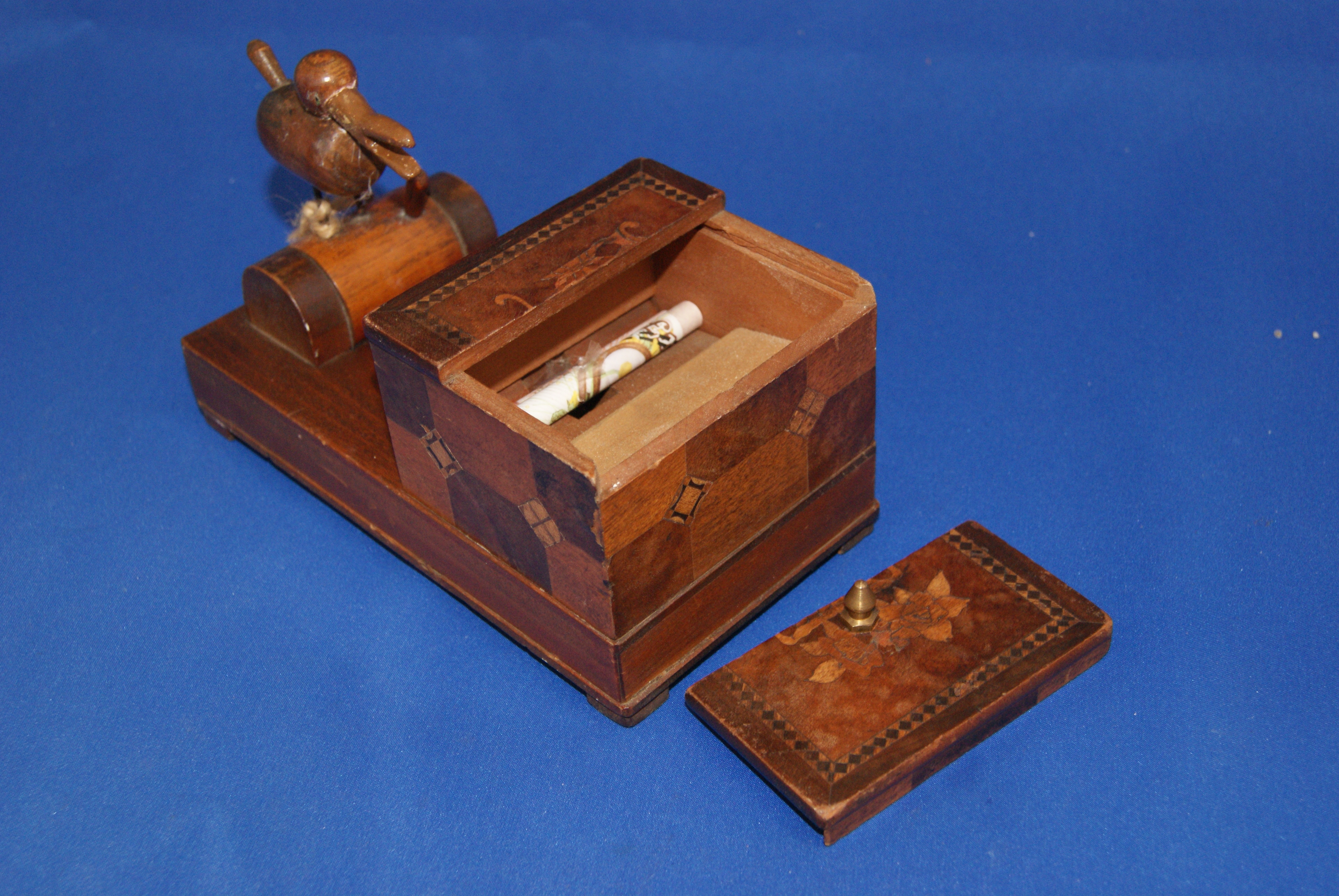 Early Bird Cigarette Dispenser with inlaid design - Image 2 of 2