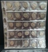Collectable Coins 80 British Six Pence (6d) Shilling & 5p Coins George VI to Elizabeth II