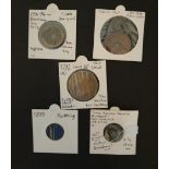 Collectable 6 Coins Roman Chinese French British & Danish
