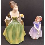 Collectable Pair Royal Doulton Lady Figures