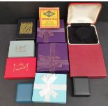 Collection 10 Vintage Jewellery Display boxes