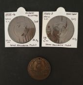 3 Collectable School & Sporting Medals