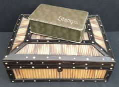 Antique Boxes Includes Postage Stamp Box