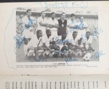 Stoke City v Santos Football Programme 1969 Pele Autograph