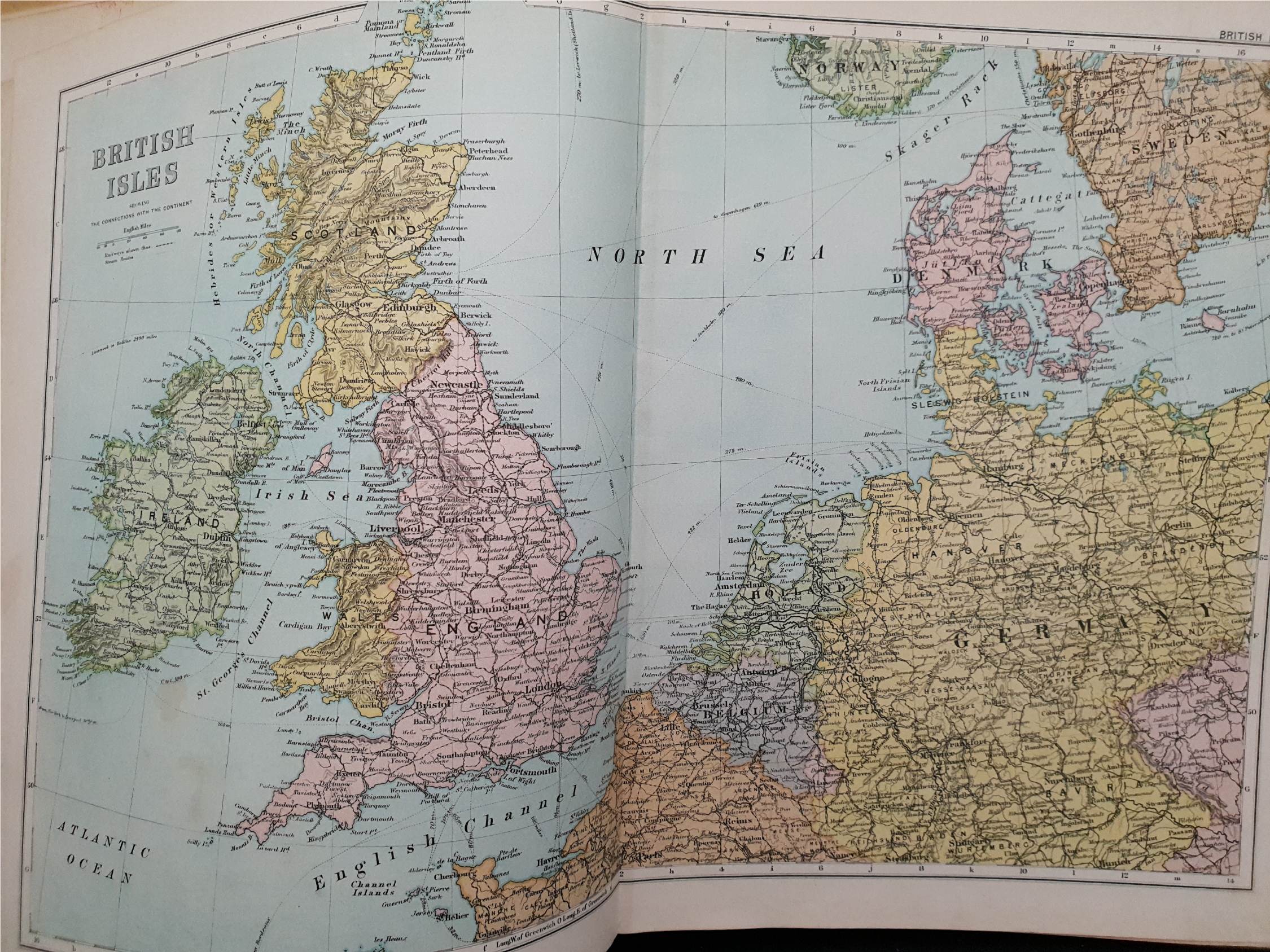 Antiques 1899 Book Atlas Of The British Isles G W Bacon & Co. - Image 8 of 15