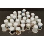 Vintage Parcel of 30 Assorted Collectable Thimbles