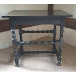 Antique Furniture 17c Table With Bobbin Turned Legs