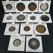 Collectable Coins 13 World Coins 1921 to 1969
