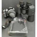 Konica Minolta Synax 5D Camera Binoculars & Hip Flask Set