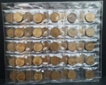 Collectable Coins Pre Decimal 55 British Three Pence Bits (3d) George VI to Elizabeth II