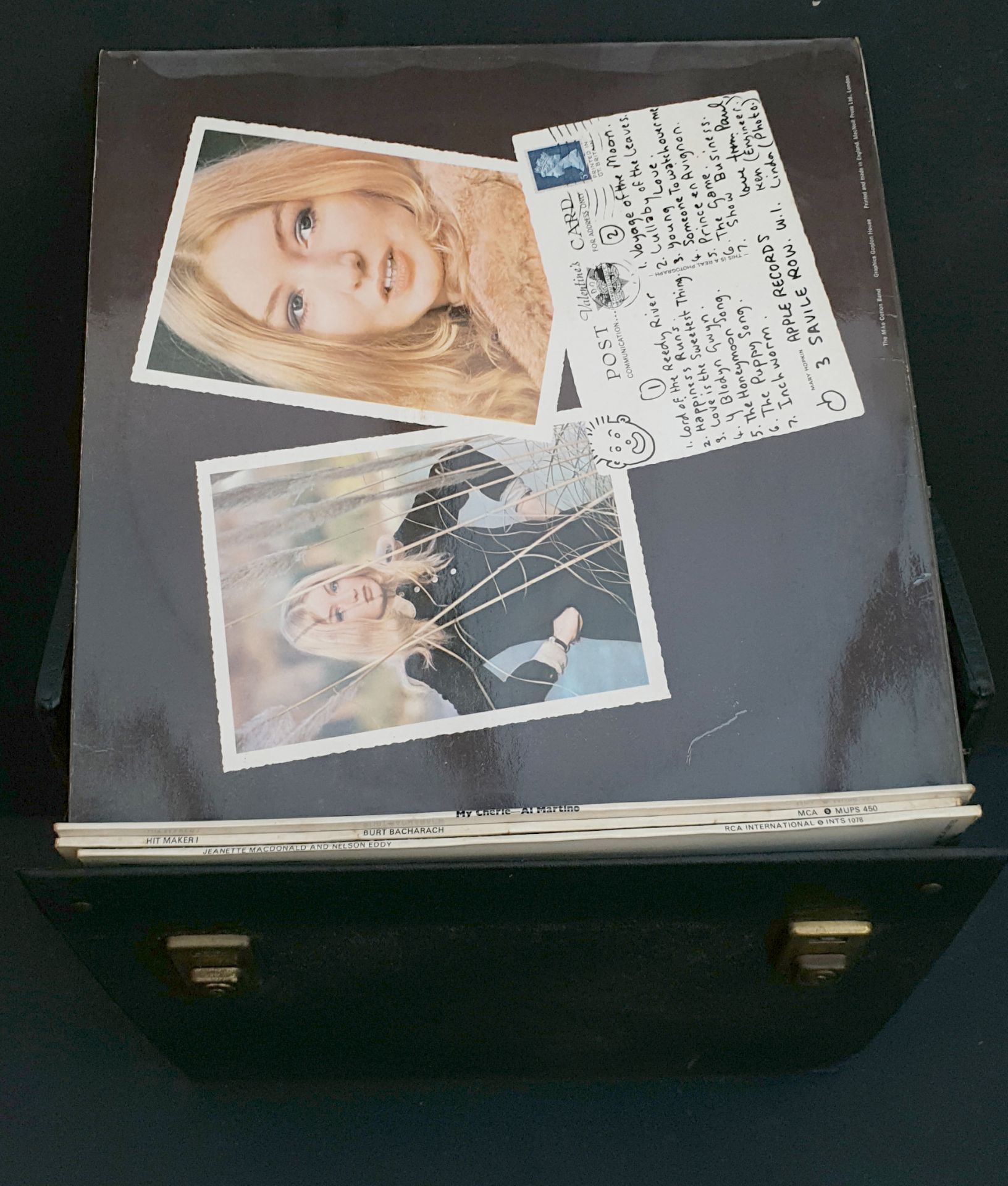 Black Record Case Containing 30 LP's Includes ABBA etc - Image 2 of 3