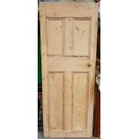 Antique Vintage Solid Pine Door