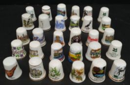 Vintage Parcel of 30 Assorted Collectable Thimbles