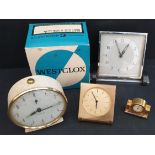 Vintage Clocks 4 Assorted Clocks