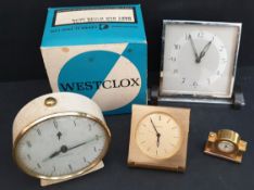 Vintage Clocks 4 Assorted Clocks