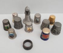 Vintage Parcel 12 Metal Thimbles