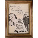 RAF Military Dambusters Barnes Wallis Autograph 29th July 1968