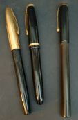 Vintage Fountain Pens 3 in Total Includes Sheaffer & De La Rue Onoto Pen