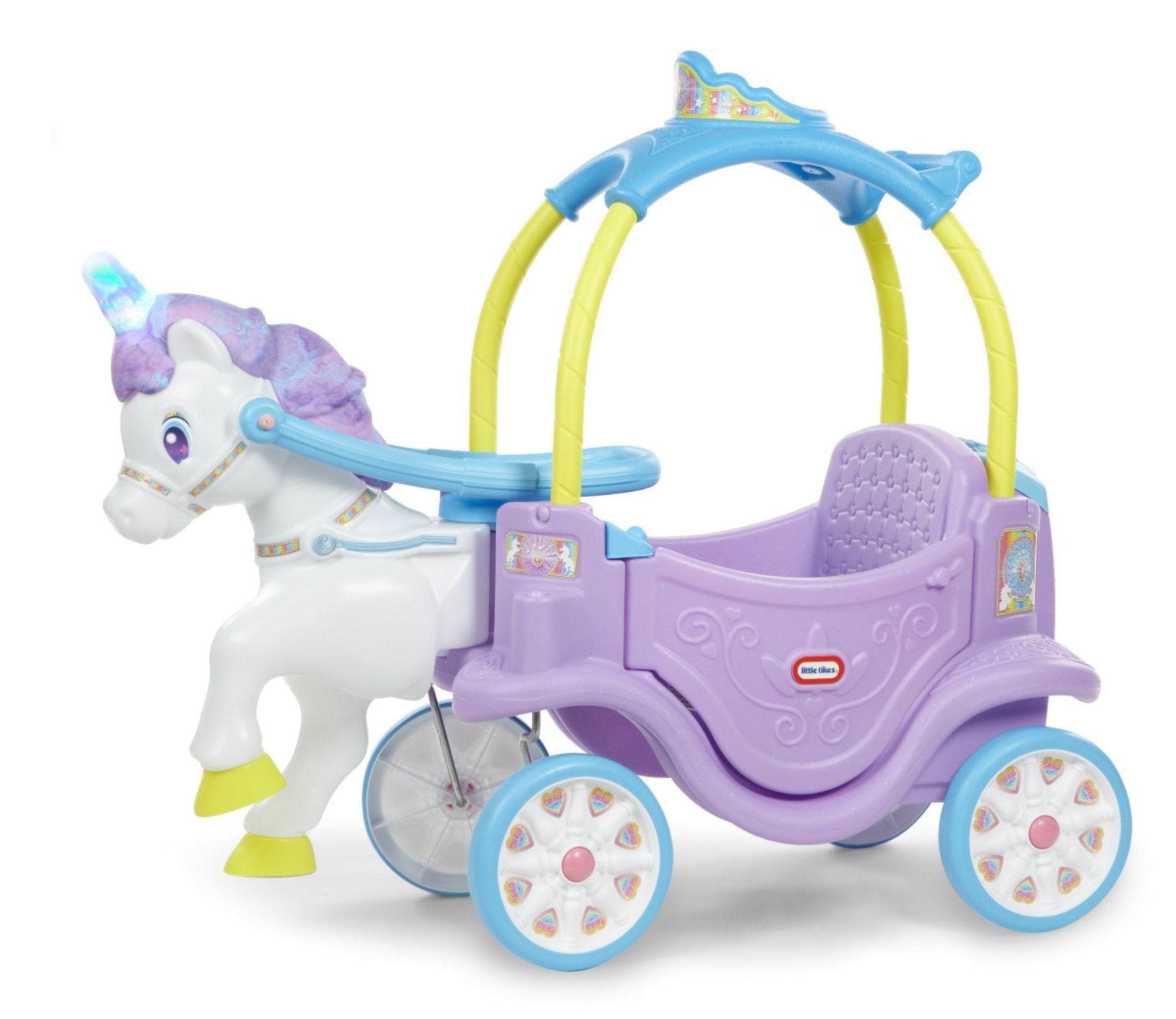 1 Pallet Of Raw Customer Returns (115104) - To Include: 1X LITTLE TIKES UNICORN CARRIAGE. 1X EL...