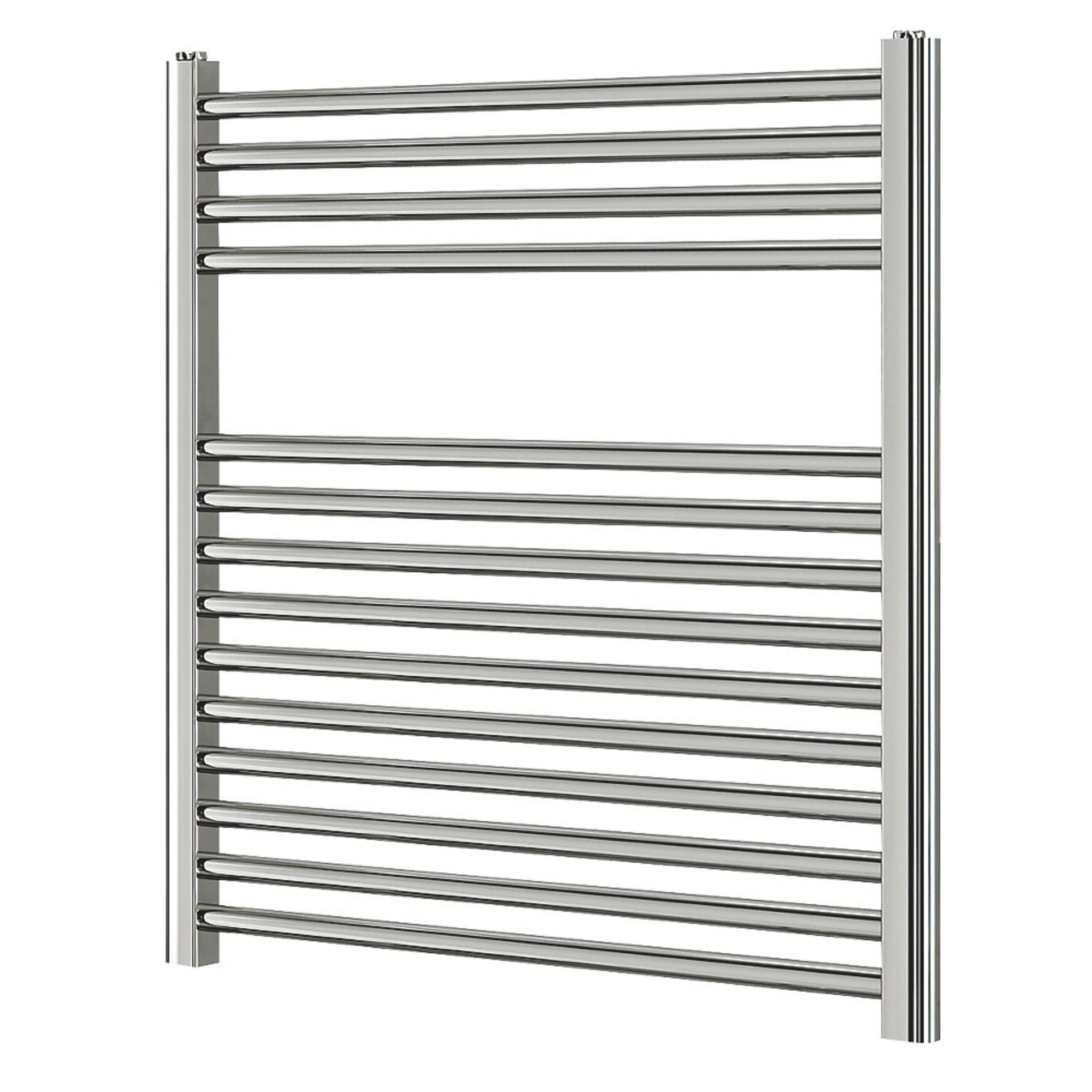 (HM118) 600x500mm Silver Matt Towel Warmer. High quality chrome-plated steel construction. Sui... - Image 2 of 2