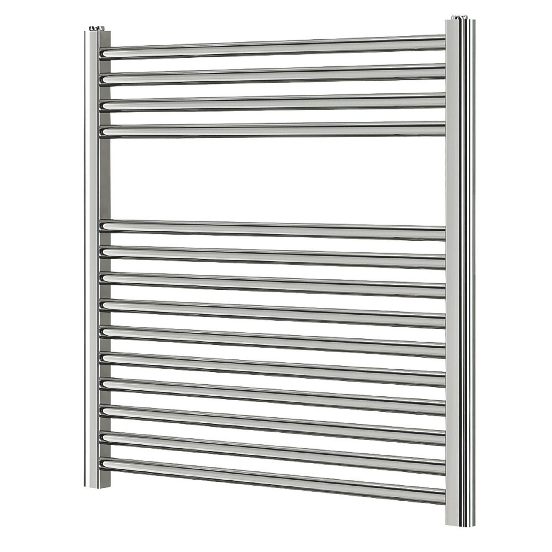 (HM118) 600x500mm Silver Matt Towel Warmer. High quality chrome-plated steel construction. Sui...