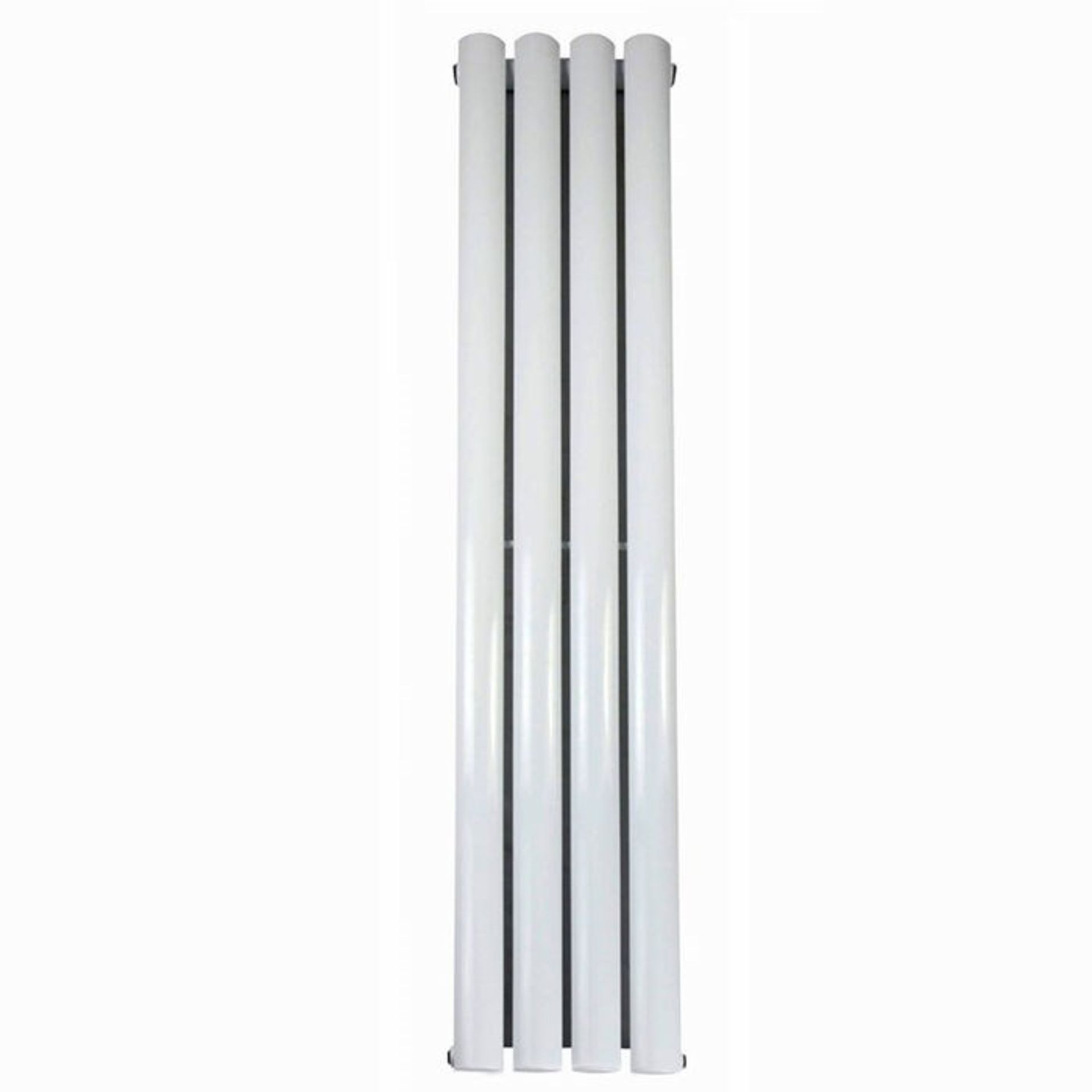 1600x240mm Gloss White Single Oval Tube Vertical Radiator.RRP £274.97.Made from high quality l... - Image 3 of 3