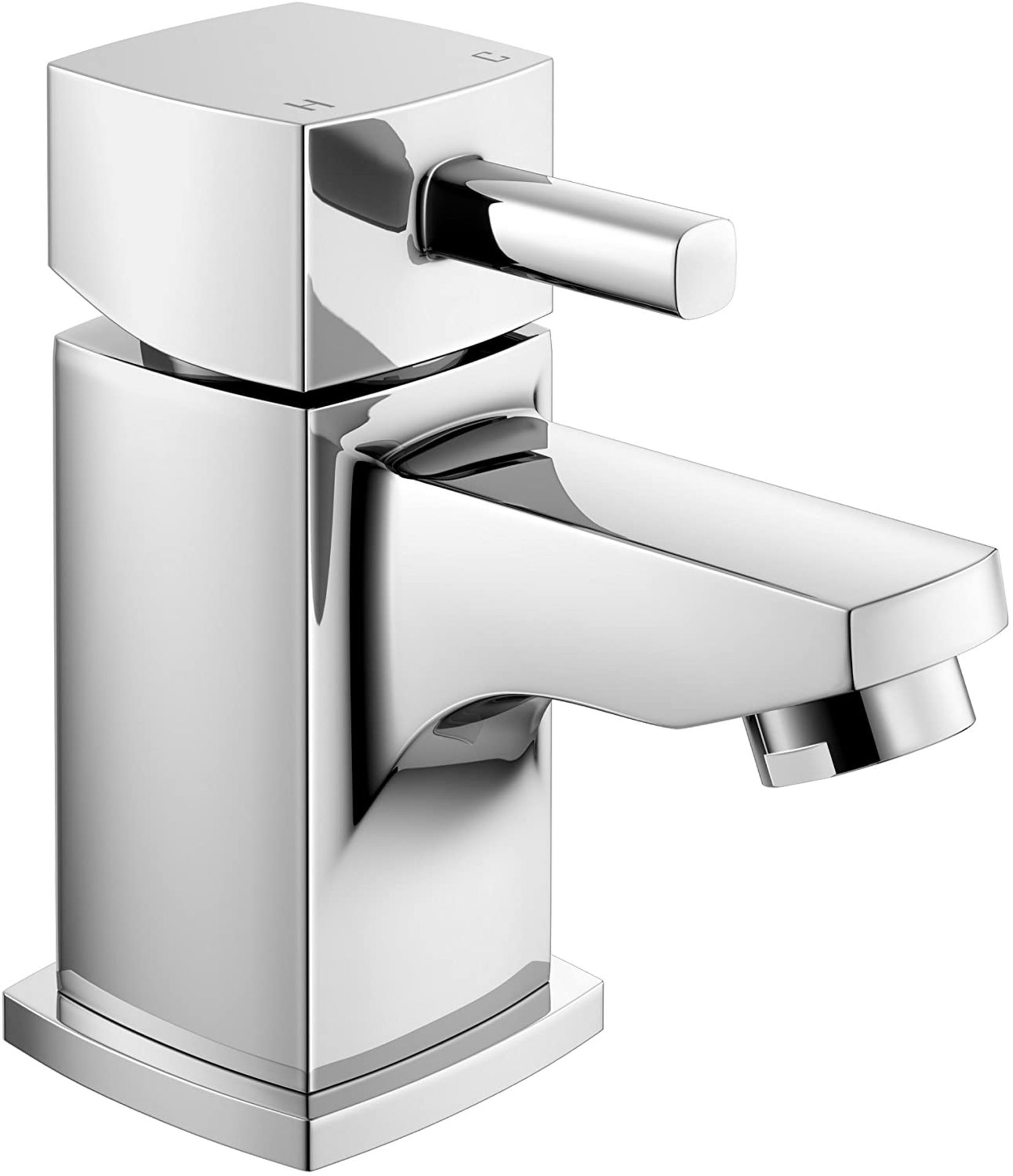 (KN45) Cloakroom Basin Sink Mixer Tap Chrome Bathroom Lever Faucet. Chrome plated solid brass ... - Image 3 of 3