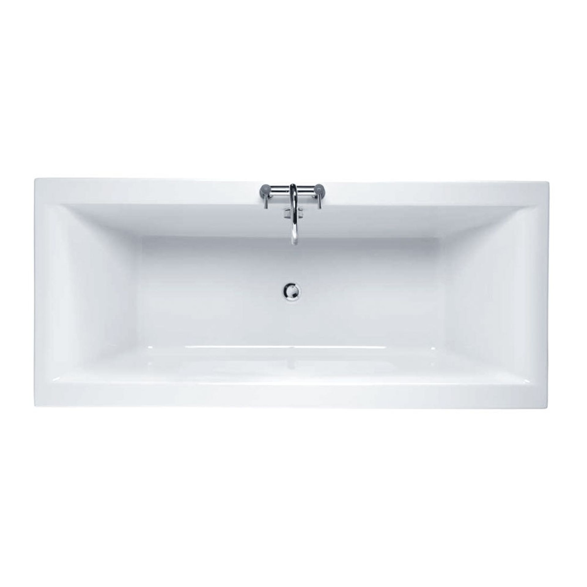 (KN6) Twyford INDULGENCE 1800x800mm Rectangular Bath, No Grips, 0 Tap holes, White. RRP £738.9... - Image 2 of 2