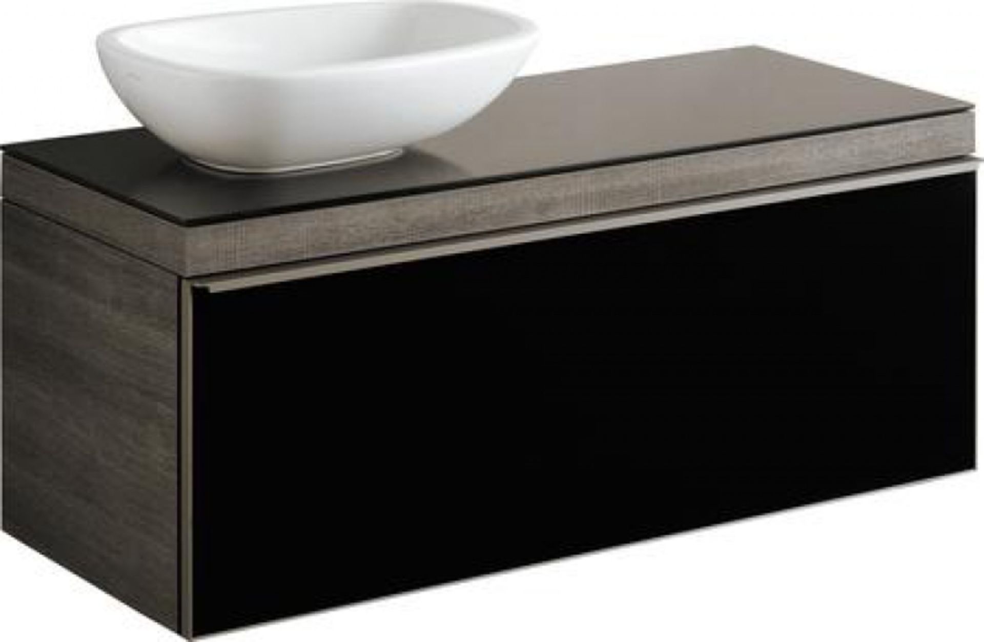 (KN2) Keramg Gerbit 1180mm Citterio Grey/Brown Vanity Unit. RRP £2,468.99. Comes complete wit... - Image 2 of 3